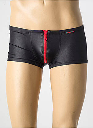 Boxer tissage enduit noir OLAF BENZ homme