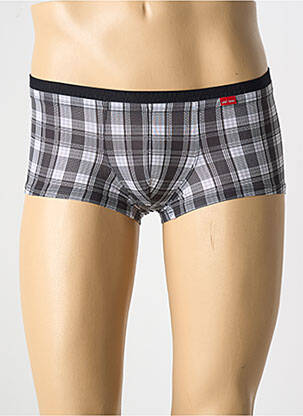 Boxer tissage enduit gris OLAF BENZ homme