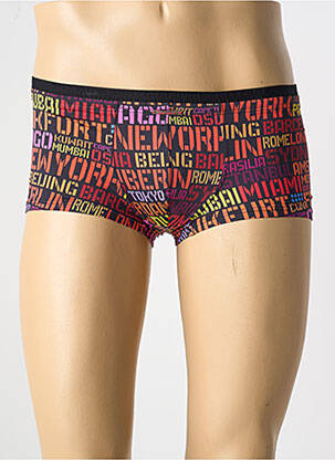 Boxer tissage enduit noir OLAF BENZ homme