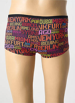 Boxer tissage enduit noir OLAF BENZ homme