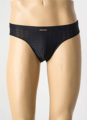 Slip légère et transparente noir OLAF BENZ homme