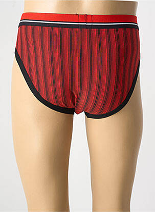 Slip imprimé rayures rouge ARTHUR homme