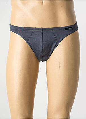 Slip effet matière satinée gris HOM homme
