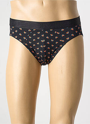Slip imprimé fantaisie noir HOM homme