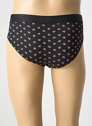 Slip imprimé fantaisie noir HOM homme