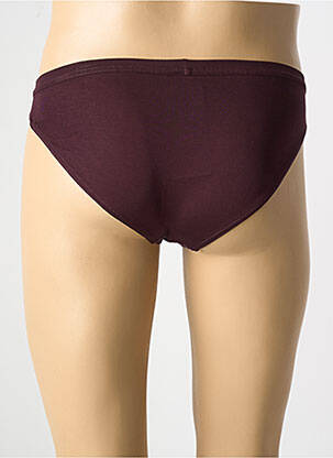 Slip effet matière satinée violet HOM homme