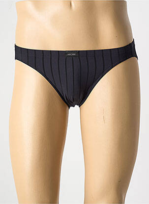 Slip effet matière satinée noir HOM homme