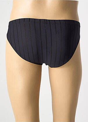 Slip effet matière satinée noir HOM homme