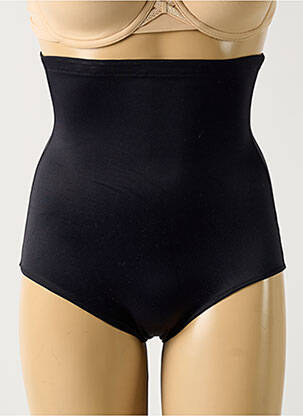 Culotte gainante effet matière satinée noir ROSA FAIA femme