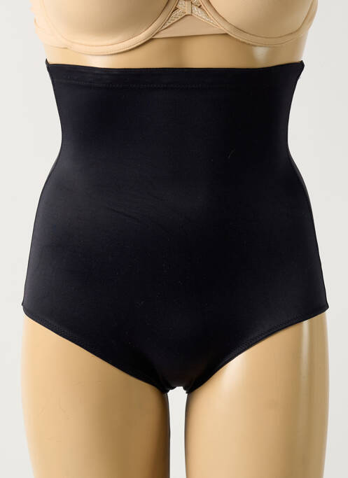 Culotte gainante effet matière satinée noir ROSA FAIA femme