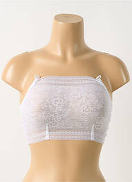 Soutien-gorge sans armature haut bandeau blanc ANITA femme