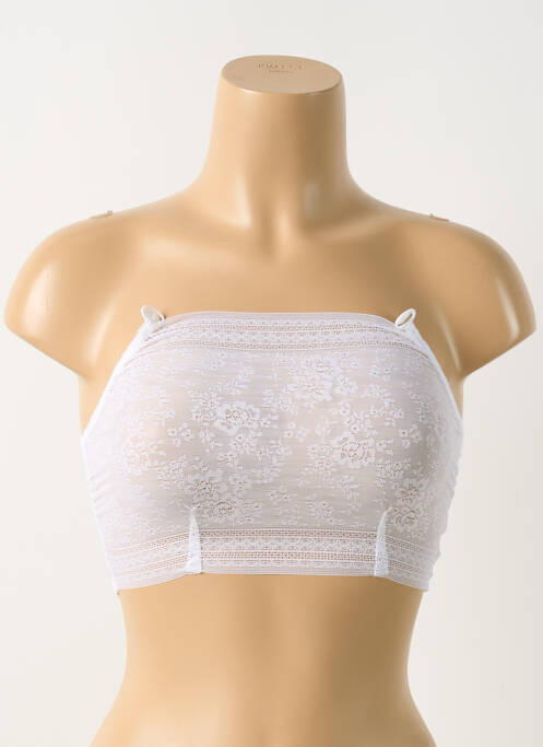 Soutien-gorge sans armature haut bandeau blanc ANITA femme
