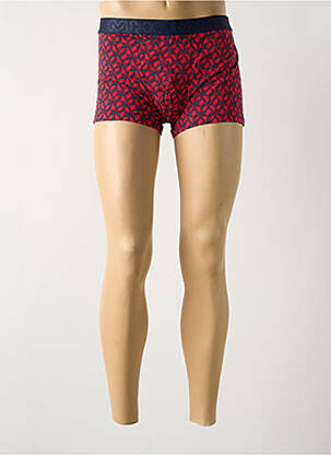 Boxer imprimé fantaisie rouge HOM homme