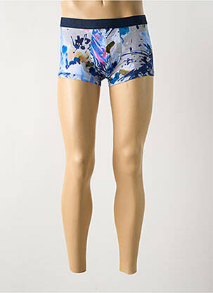 Boxer imprimé fantaisie bleu HOM homme