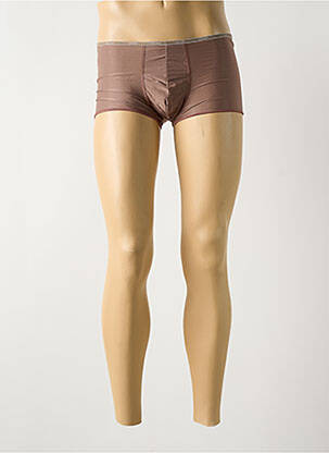 Boxer stretch marron HOM homme