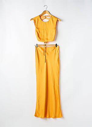 Ensemble jupe coupe fluide orange MESHKI femme