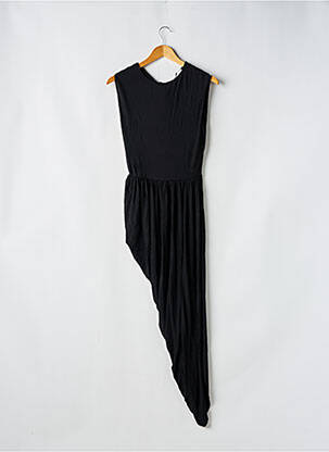Robe mi-longue coupe fluide sans manche noir PATOU femme