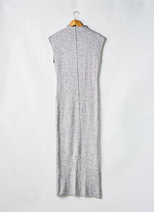Robe pull coupe cintrée sans manche gris TOPSHOP femme