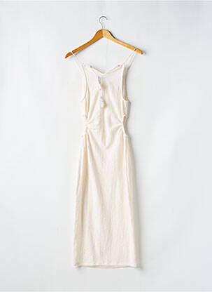 Robe mi-longue coupe fluide fines bretelles blanc JDY femme