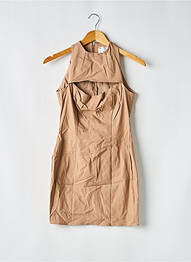 Robe courte sans manche sans manche beige ASOS femme