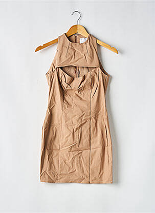 Robe courte sans manche sans manche beige ASOS femme