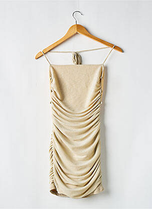 Robe courte sans manche sans manche or BABYBOO femme