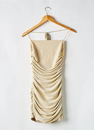 Robe courte sans manche sans manche or BABYBOO femme