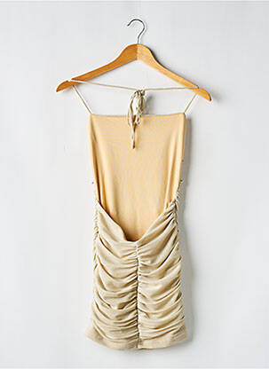 Robe courte sans manche sans manche or BABYBOO femme