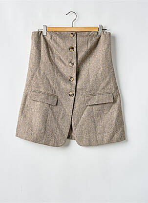 Top coupe cintrée sans manche beige H&M femme