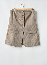 Top coupe cintrée sans manche beige H&M femme