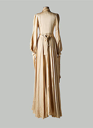 Robe longue manches longues manches longues or ELIE KUAME femme