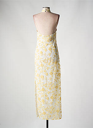 Robe longue sans manche sans manche jaune ROTATE femme
