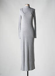 Robe longue manches longues manches longues gris ASOS femme