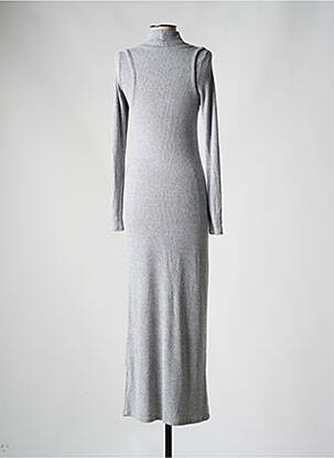 Robe longue manches longues manches longues gris ASOS femme