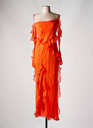 Robe longue sans manche sans manche orange SHONA JOY femme