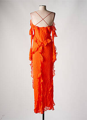 Robe longue sans manche sans manche orange SHONA JOY femme