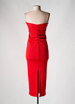 Robe mi-longue sans manche sans manche rouge MESHKI femme