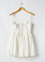 Robe courte blanc BABYBOO pour femme seconde vue