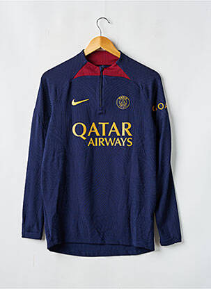 Sweat-shirt bleu NIKE pour homme