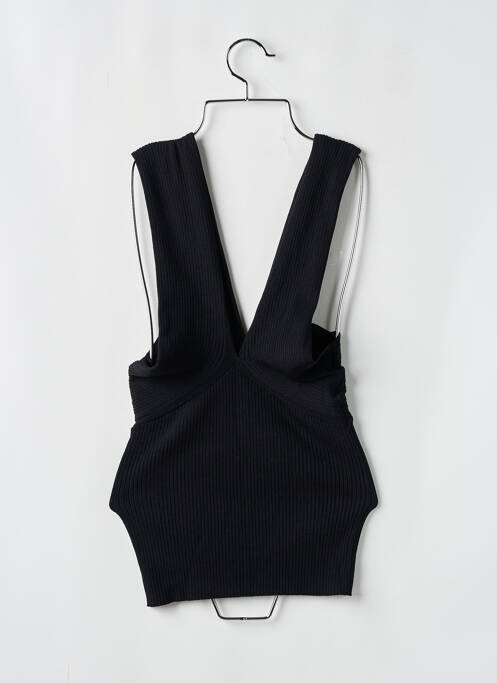 Top coupe cintrée fines bretelles noir SANS MARQUE femme