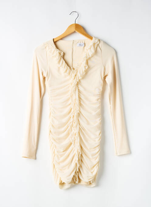 Robe courte beige OH POLLY pour femme