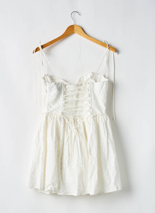 Robe courte blanc BABYBOO pour femme