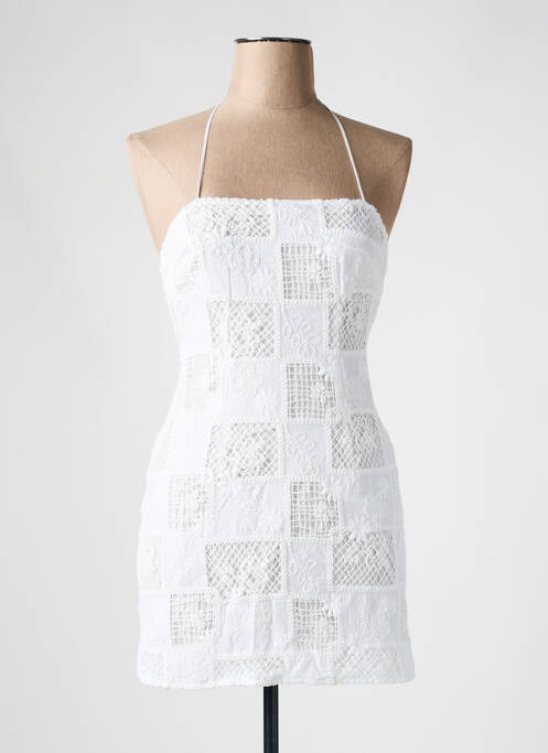 Robe courte blanc STRADIVARIUS pour femme