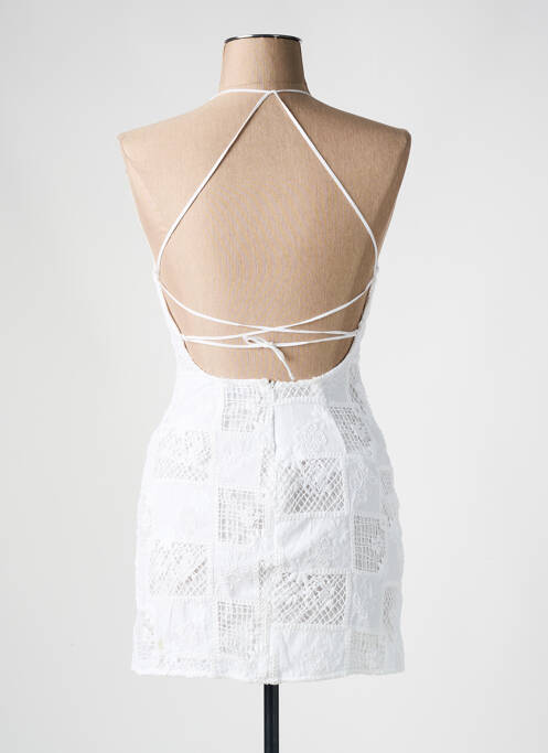 Robe courte blanc STRADIVARIUS pour femme