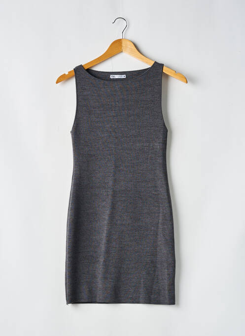 Robe courte gris ZARA pour femme