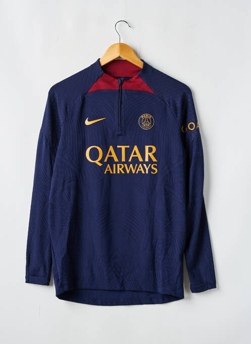 Sweat-shirt bleu NIKE pour homme