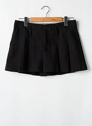 Mini-jupe taille normale noir ZARA femme