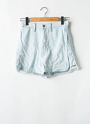 Short tissage denim taille haute bleu SNACKS femme