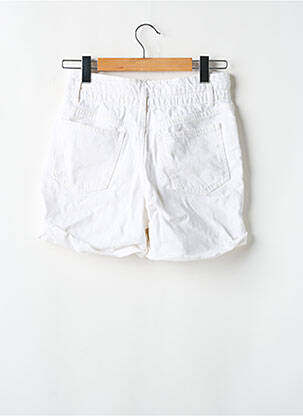 Short tissage denim taille normale blanc KIABI femme