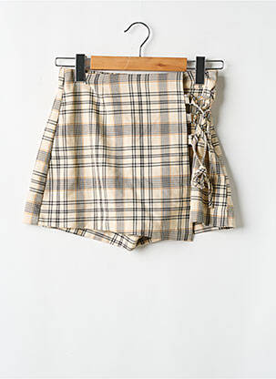 Jupe short  beige BERSHKA femme